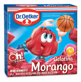 GELATINA DR.OETKER MORANGO 20G