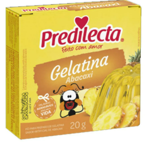 GELATINA PREDILECTA ABACAXI 20G