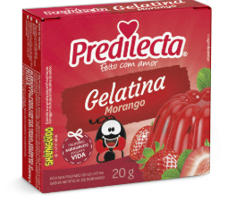 GELATINA PREDILECTA MORANGO 20G