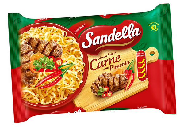 Macarrão instântaneo SANDELLA Carne com Pimenta 85g