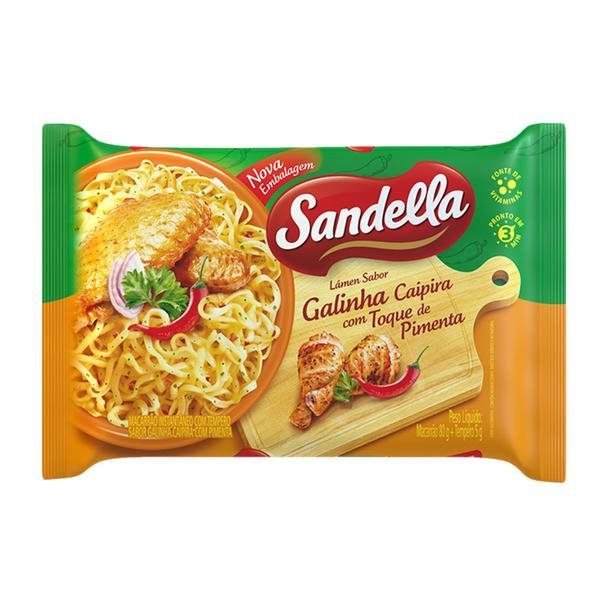 Macarrão instântaneo SANDELLA Galinha Caipira com Pimenta 85g