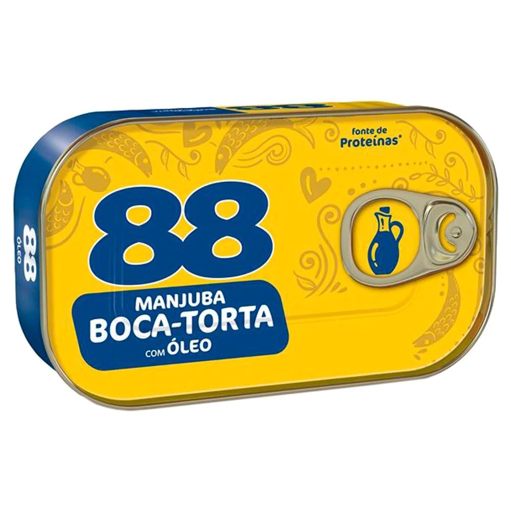 Sardinha 88 Boca-torta em óleo 