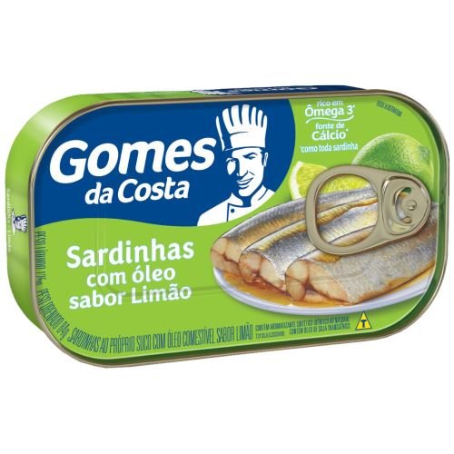 Sardinha GOMES DA COSTA em óleo com limão 125g