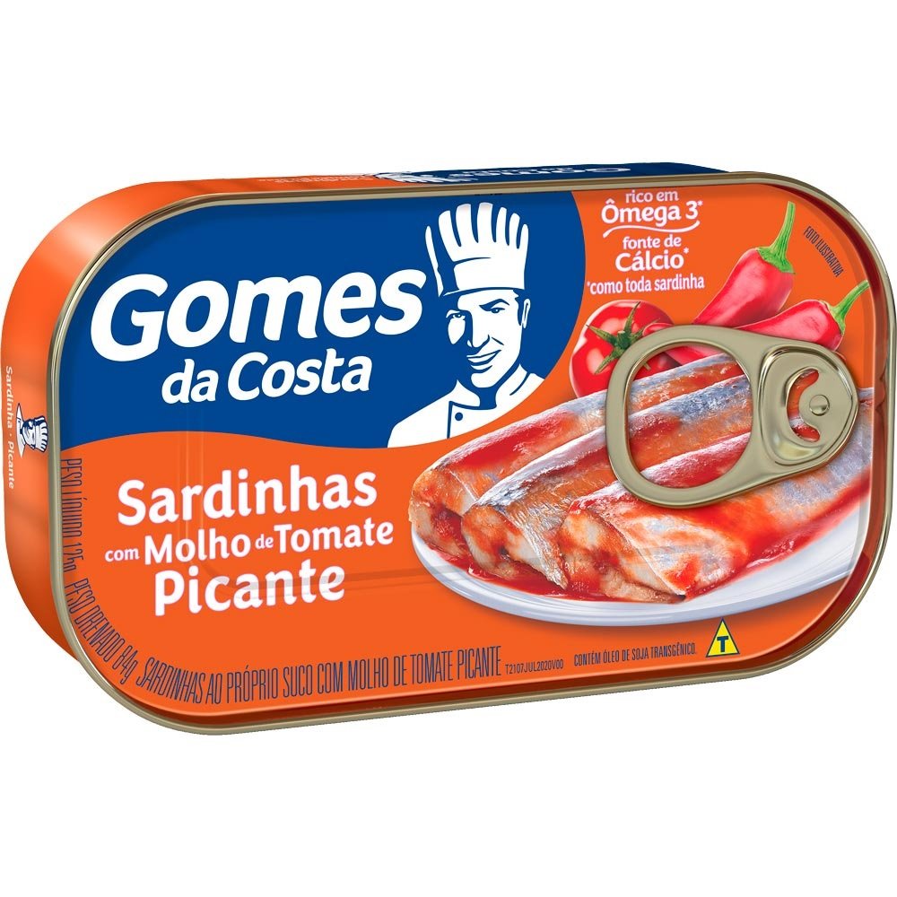 Sardinha GOMES DA COSTA em molho de tomate picante 125g
