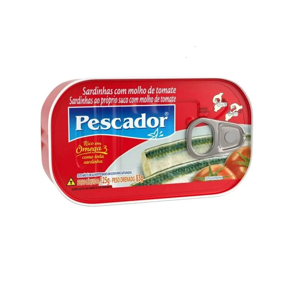 Sardinha PESCADOR em molho de tomate 125g