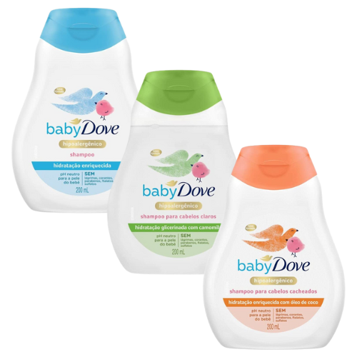 Shampoo BABY DOVE Cabelos cacheados 200ml