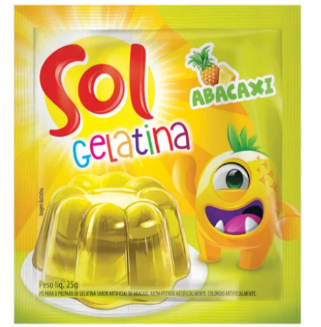 GELATINA SOL ABACAXI 25G