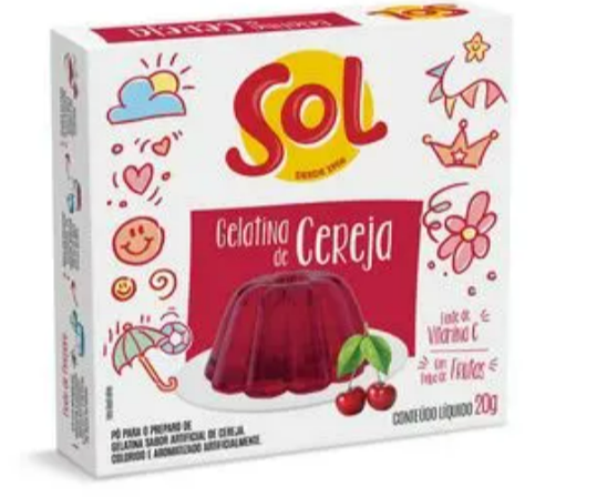 GELATINA SOL CEREJA 20G
