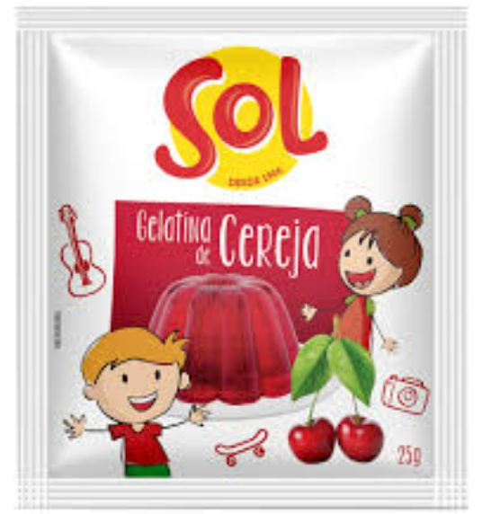 GELATINA SOL CEREJA 25G