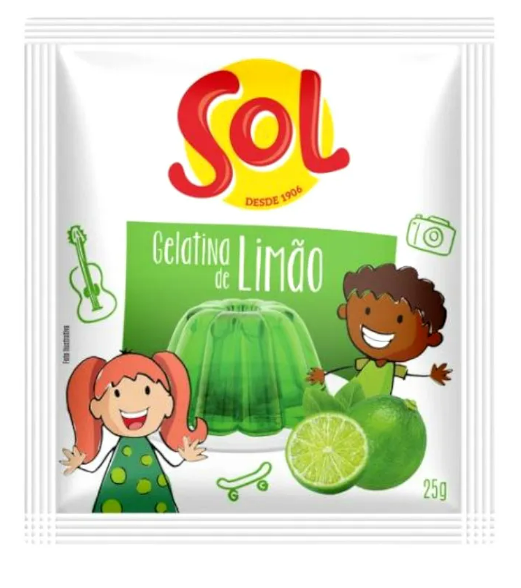 GELATINA SOL LIMAO 25G
