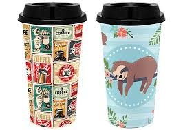 COPO PLASTICO JAGUAR COM TAMPA SORTIDO 550ML