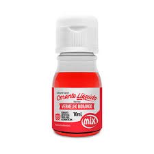 CORANTE LIQUIDO 10ML VERMELHO