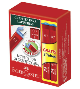 GRAFITE FABER CASTELL 0.5 COM 24 MINAS HB