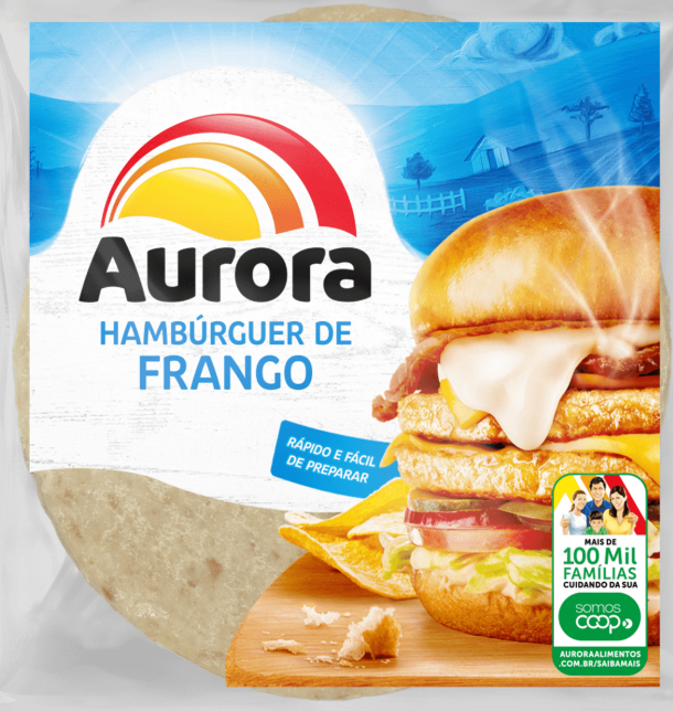 HAMBURGUER AURORA FRANGO 56G