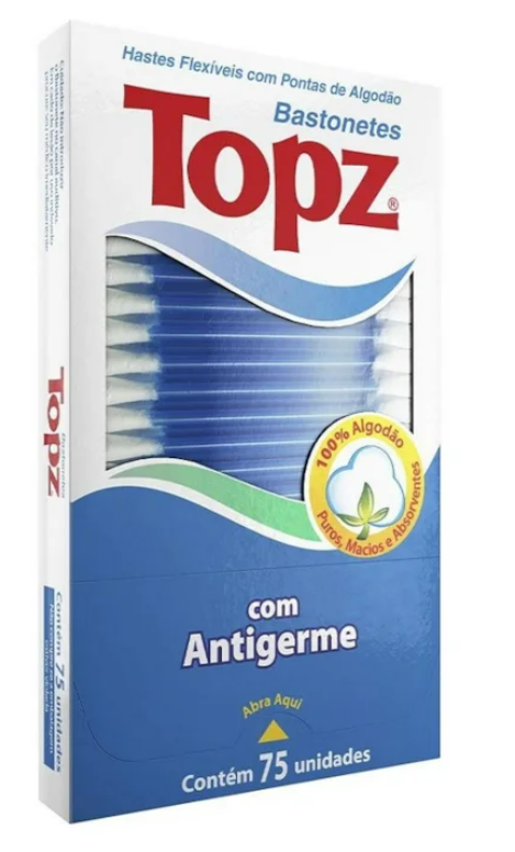 COTONETE HASTES FLEXIVEIS TOPZ 75UN