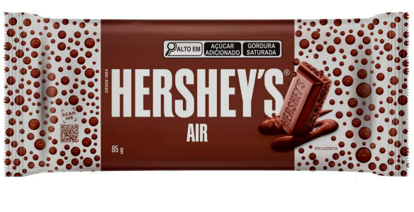 HERSHEYS AIR LEITE AERADO 85G