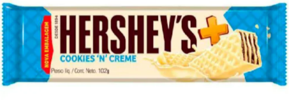 HERSHEYS MAIS COOKIES AO LEITE 102G