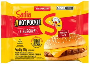 HOT POCKET X BURGUER SADIA 145G