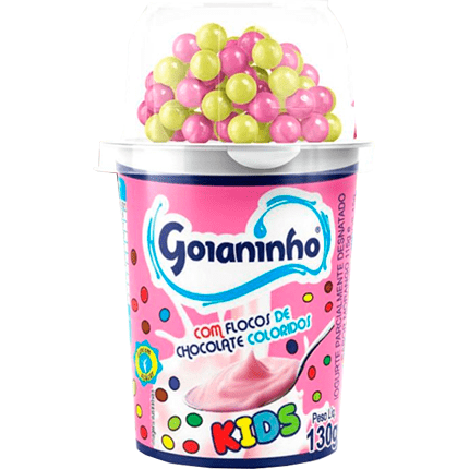 IOGURTE FLOCOS/COLORIDOS GOIANINHO 130G