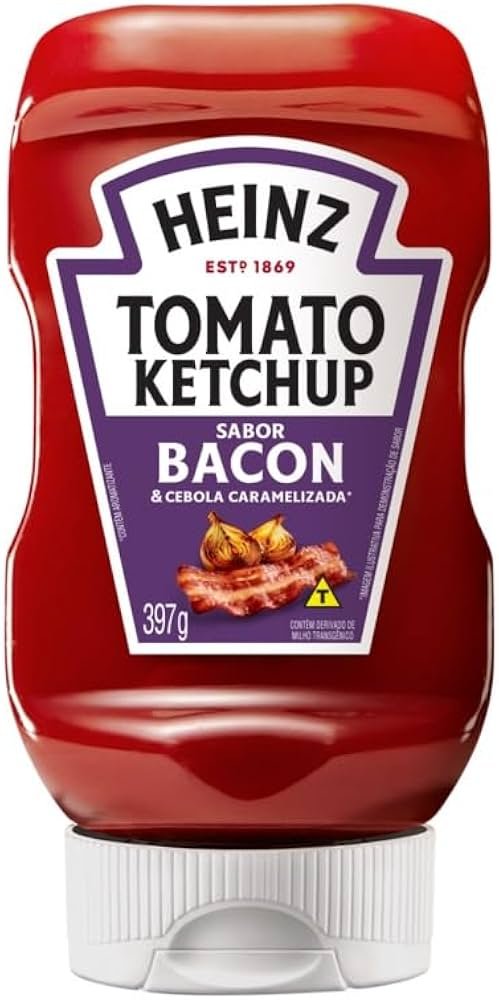 KETCHUP HEINZ BACON E CEBOLA CARAMELIZADA 397G
