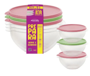 KIT 03 POTES 500ML COLOR PLASVALE