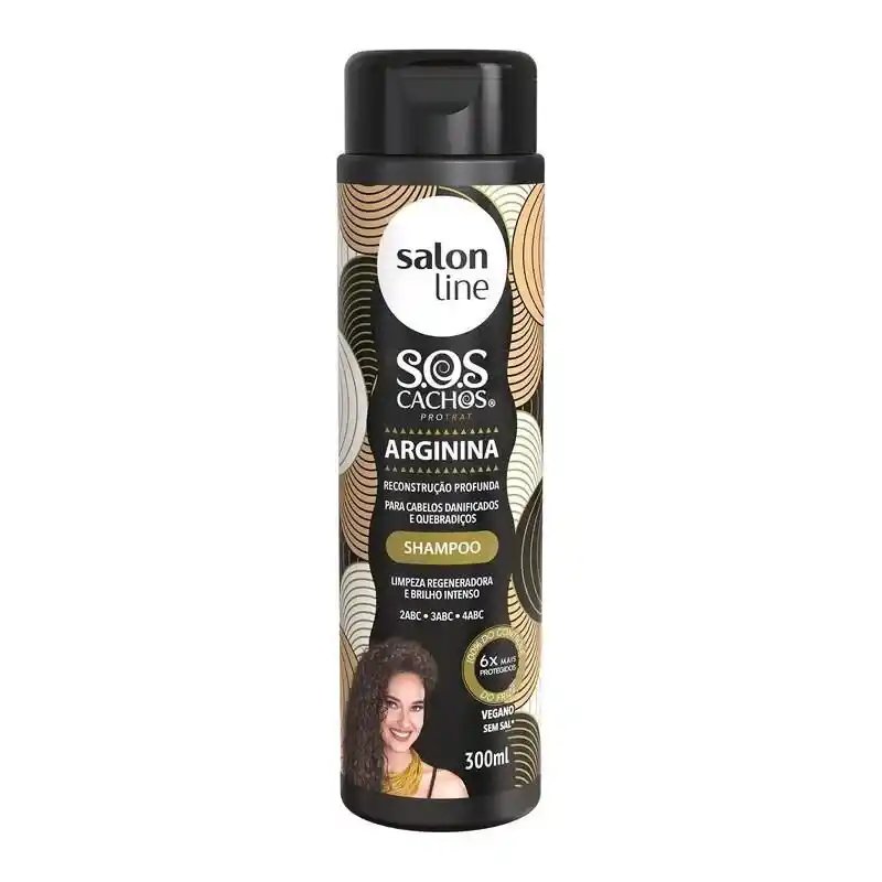 SHAMP SALON LINE SOS CACHO ARGININA 300ML