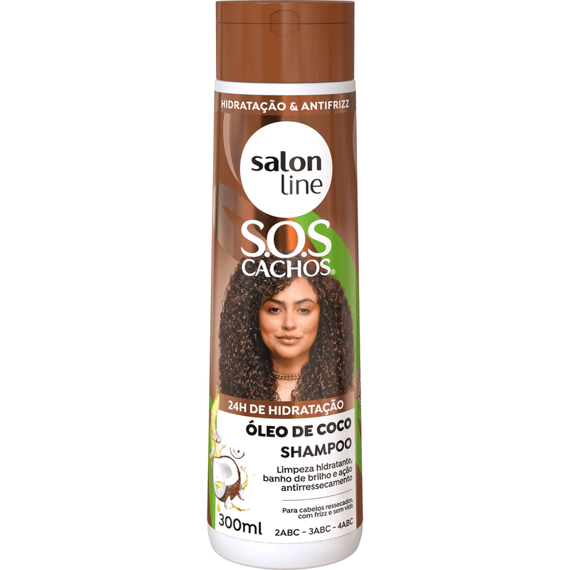 SHAMP SALON LINE SOS CACHOS COCO 300ML