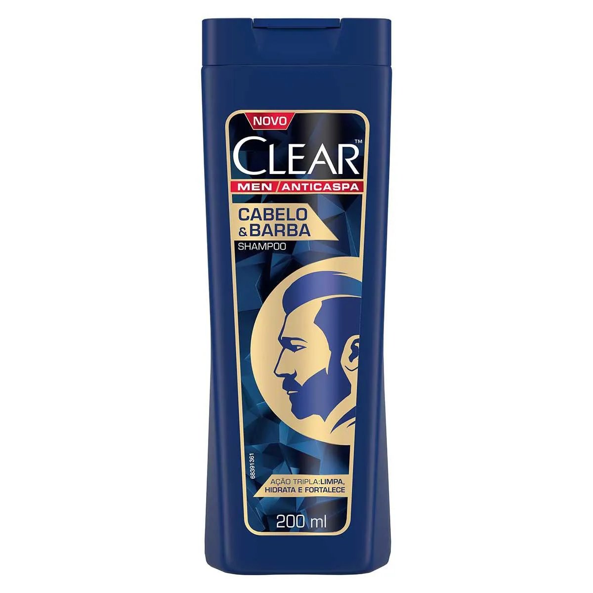 SHAMP CLEAR MEN CABELO E BARBA 200ML