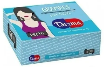GRAMPO PARA CABELO DARMA N-7 100UN