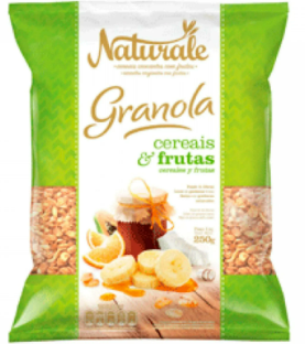 GRANOLA NATURALE CEREAIS E FRUTAS 250G