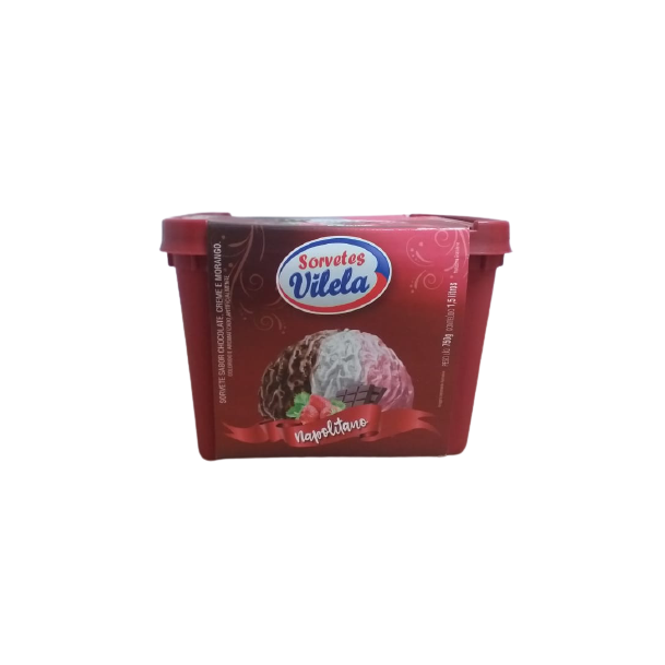 SORVETE NAPOLITANO VILELA 1,5L