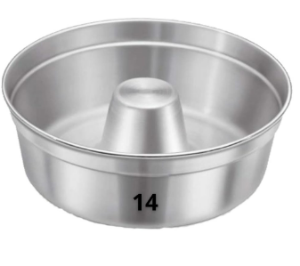 FORMA P/ BOLO C/CANUDO N.14 800ML
