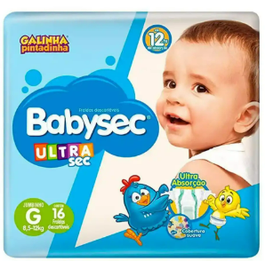 FRALDA BABYSEC JUMBINHO G 16UN