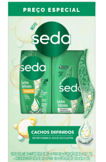 KIT SEDA SHAMP 300ML+COND 190ML CACHOS DEFINIDOS