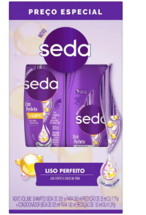 KIT SEDA SHAMP 300ML+COND 190ML LISO PERFEITO