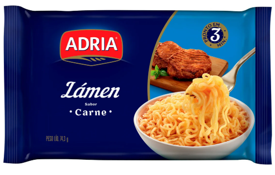 LAMEN ADRIA CARNE 74G