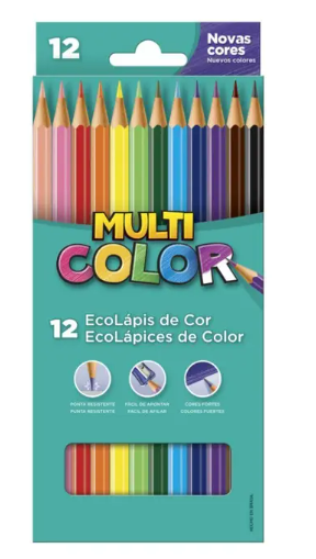 LAPIS COR F CAST MULTICOLOR 12 COR+2LAPIS