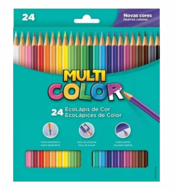 LAPIS COR 24 COR F.C MULTICOLOR SUPER