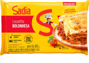LASANHA BOLONHESA SADIA 600G