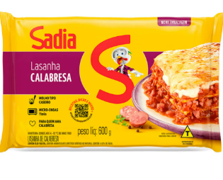 LASANHA DE CALABRESA SADIA 600G
