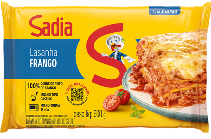 LASANHA DE FRANGO SADIA 600G