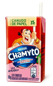 LEITE FERMENTADO CHAMYTO MORANGO 80G