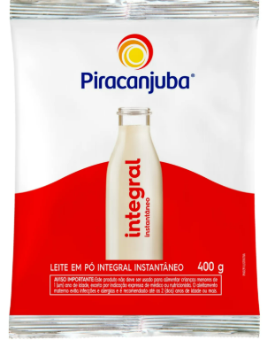 LEITE EM PO INTEGRAL PIRACANJUBA INSTANTANEO 400G