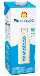 LEITE DESNATADO PIRACANJUBA 1L