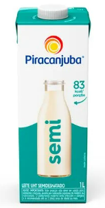 LEITE SEMI DESNATADO PIRACANJUBA 1L