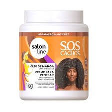 CREME PENTEAR SALON LINE SOS CACHOS ÓLEO DE MANGA 1KG