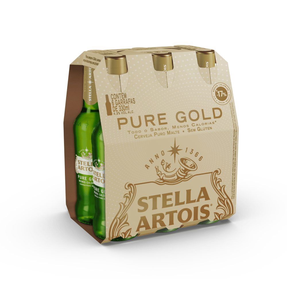 CERVEJA STELLA ARTOIS PURE GOLD 330ML