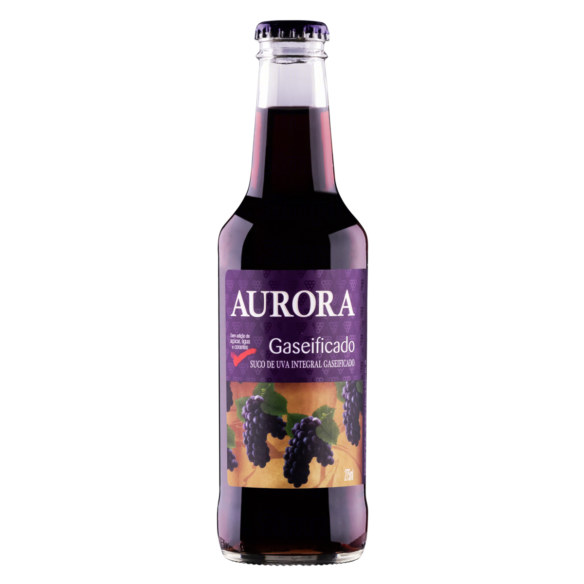 SUCO DE UVA AURORA C/GAS 275ML