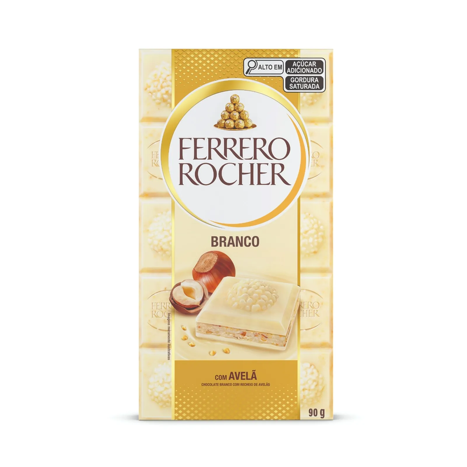 CHOCOLATE FERRERO ROCHER BRANCO 90G