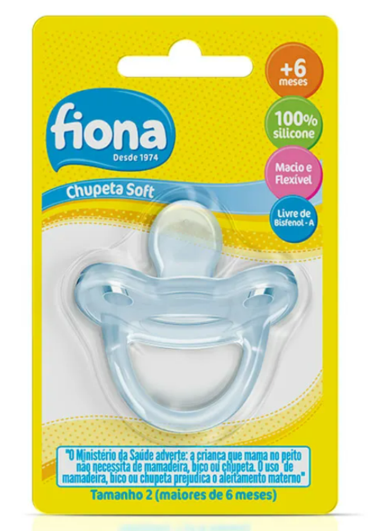 LILLO CHUPETA FIONA 100% SILICONE ORTO SOFT T2 AZUL 